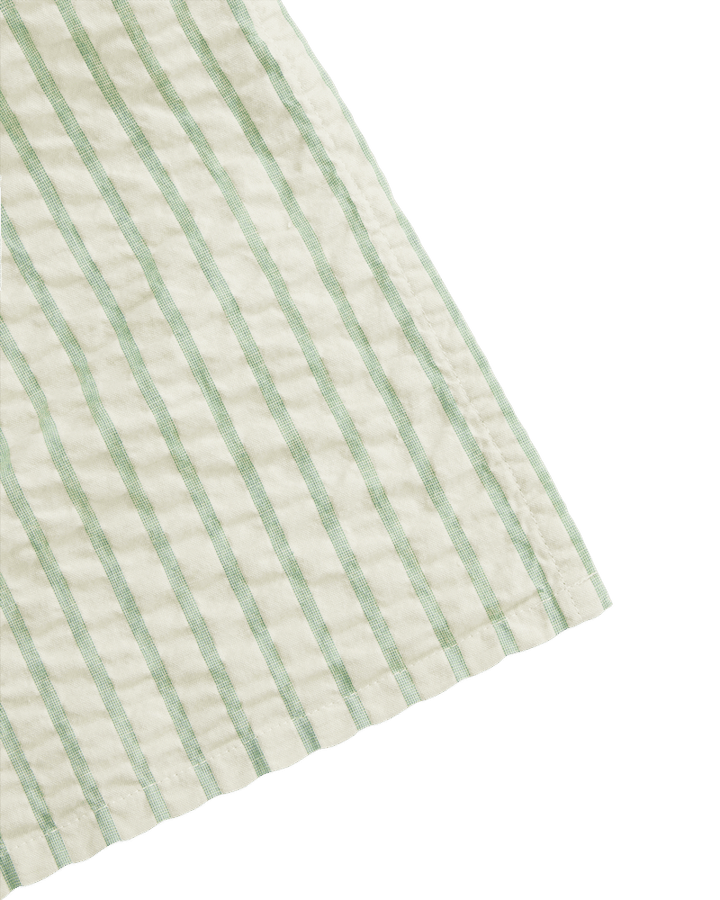 Stripe Emerald Seersucker swaddle filt, 110x110 cm Garbo&Friends