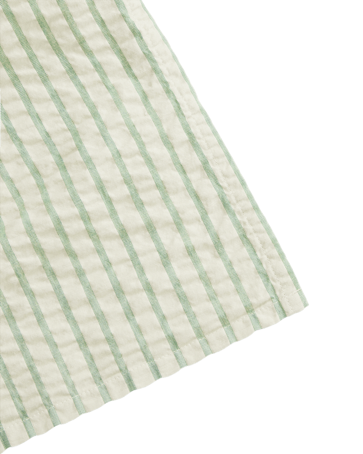 Stripe Emerald Seersucker swaddle filt - 110x110 cm - Garbo&Friends