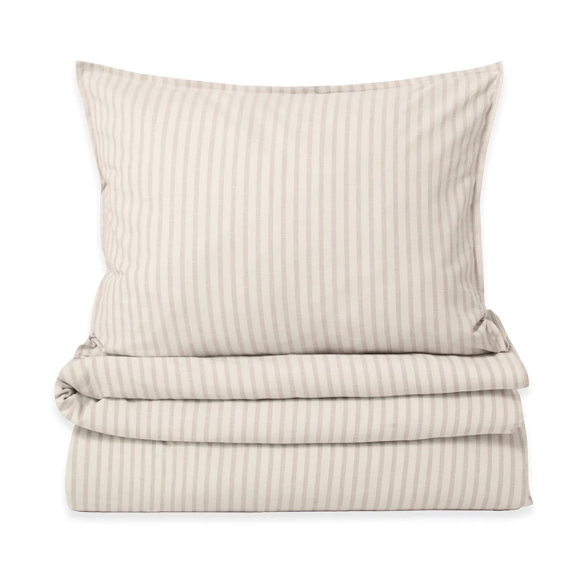 Garbo&Friends Stripe Mauve bäddset 140x200 cm/50x70 cm