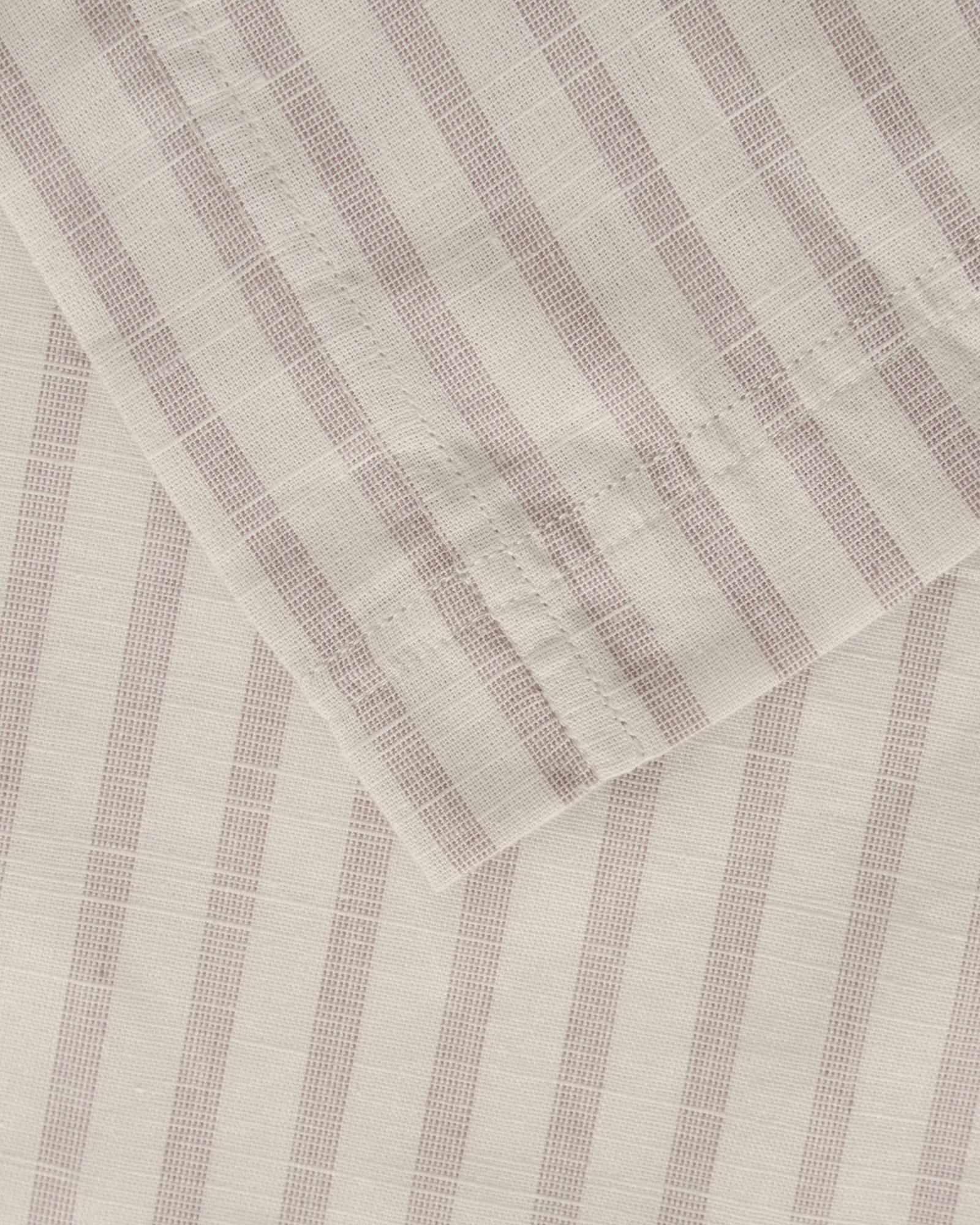 Stripe Mauve Muslin påslakan, 135x200 cm Garbo&Friends