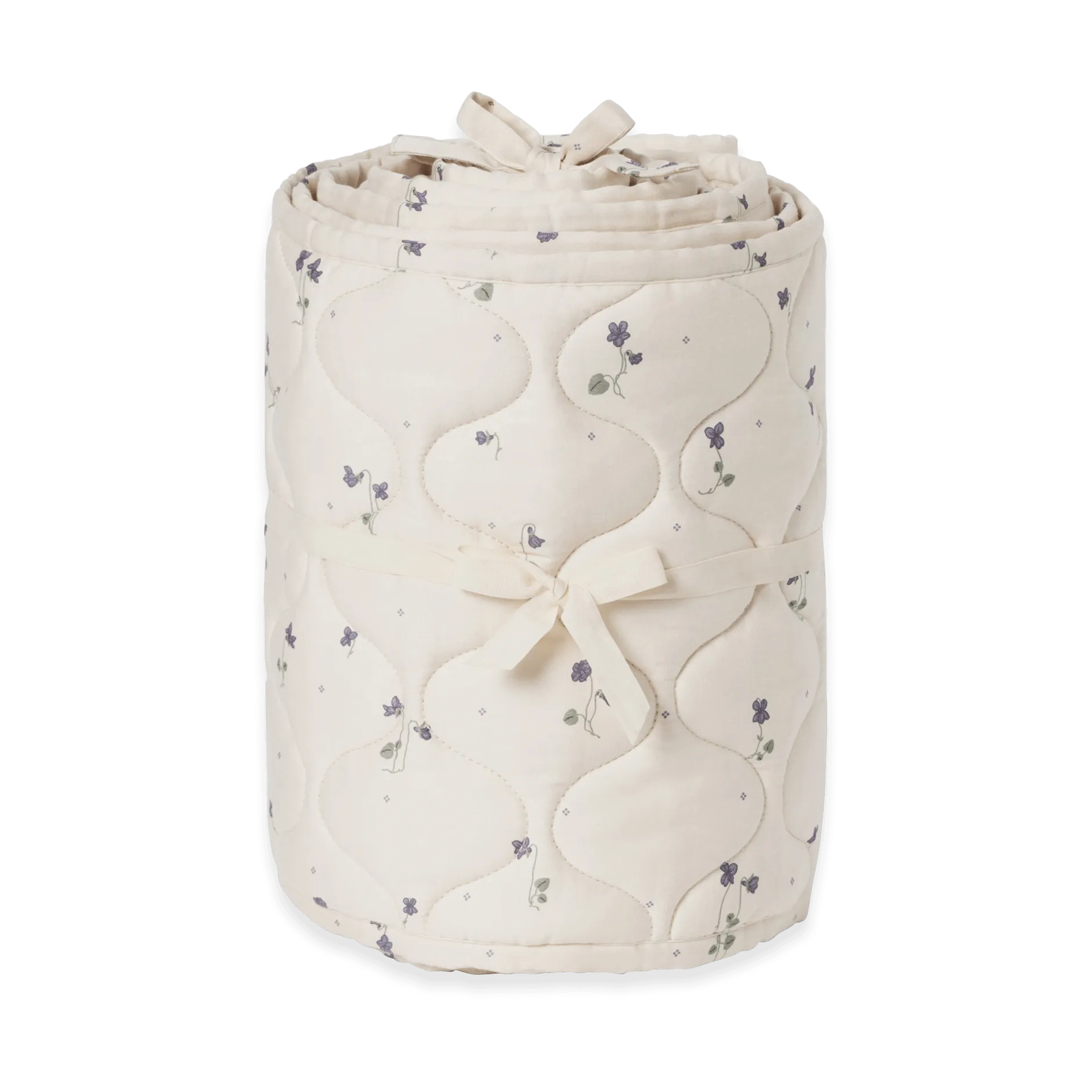 Viola Satin quiltat spjälsängsskydd, 30x360 cm Garbo&Friends