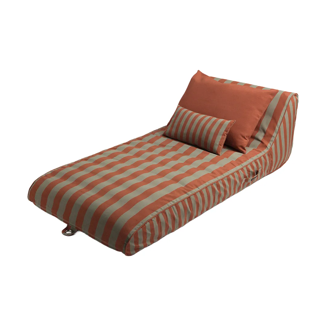 Garden Glory flytande solbädd, Eucalyptusgrön-terakotta, 85x168,5 cm Garden Glory