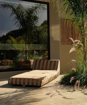Garden Glory flytande solbädd - Eucalyptusgrön-terakotta, 85x168,5 cm - Garden Glory