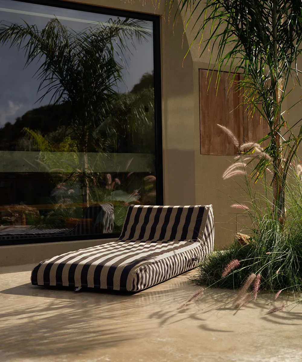 Garden Glory flytande solbädd, Svart-beige, 85x168,5 cm Garden Glory