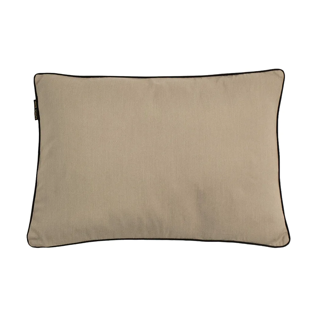 Garden Glory kudde, Beige med svart kant 50x70 cm Garden Glory