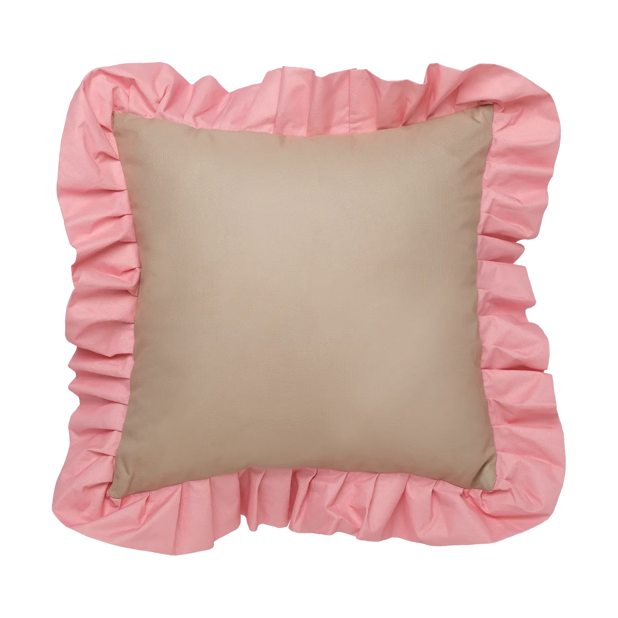 Garden Glory Outdoor kudde med volang 45x45 cm, Beige-pink Garden Glory