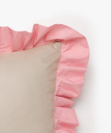Garden Glory Outdoor kudde med volang 45x45 cm - Beige-pink - Garden Glory