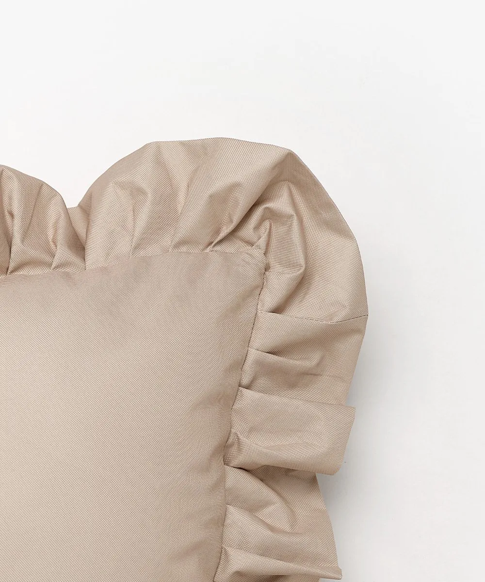 Garden Glory Outdoor kudde med volang 45x45 cm, Beige Garden Glory