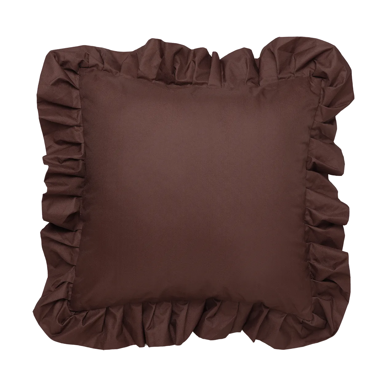 Garden Glory Outdoor kudde med volang 45x45 cm, Brown Garden Glory