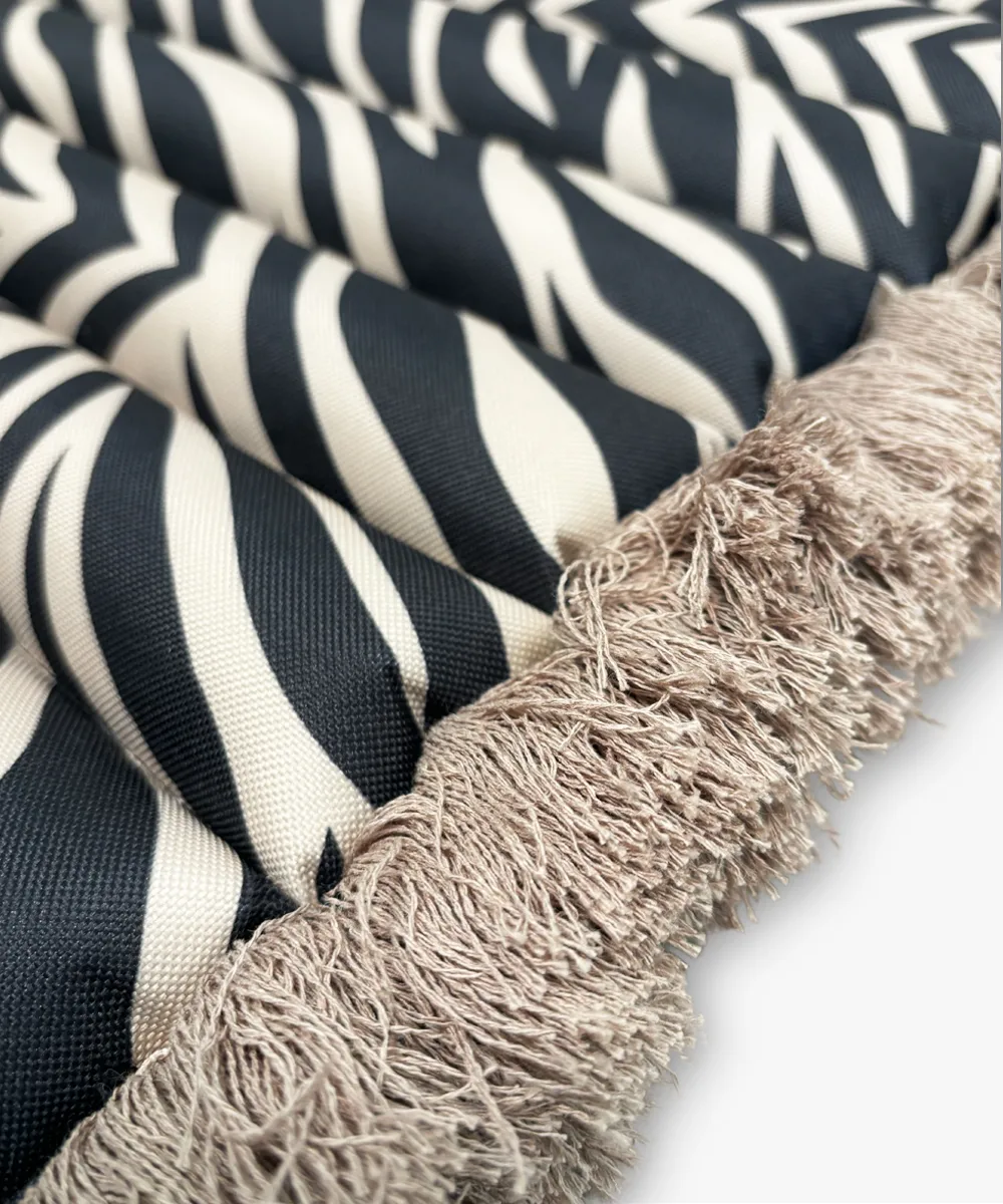 Garden Glory Outdoor sittdyna bänk, Zebra fringe Garden Glory
