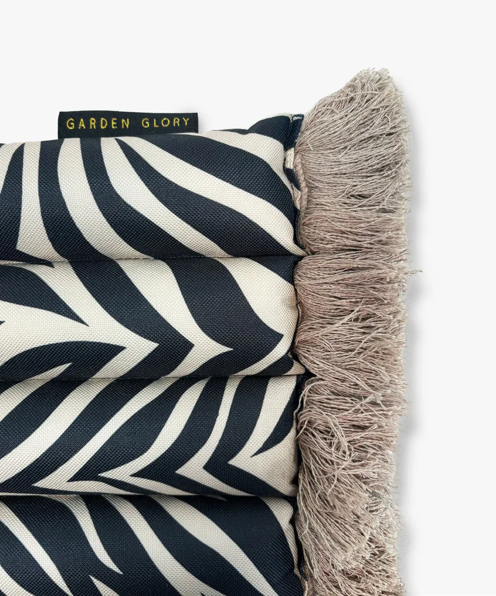 Garden Glory Outdoor sittdyna bänk, Zebra fringe Garden Glory
