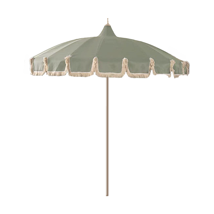 Garden Glory parasoll Eucalyptus fringe | Skandinavisk Design | Parasoll & parasollfötter | Grön