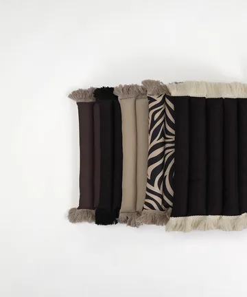 Garden Glory sittdyna med fransar - Beige, beige frans, 38x120 cm - Garden Glory