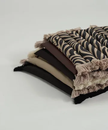 Garden Glory sittdyna med fransar - Beige, beige frans, 38x40 cm - Garden Glory