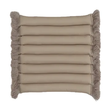 Garden Glory sittdyna med fransar - Beige, beige frans, 38x40 cm - Garden Glory