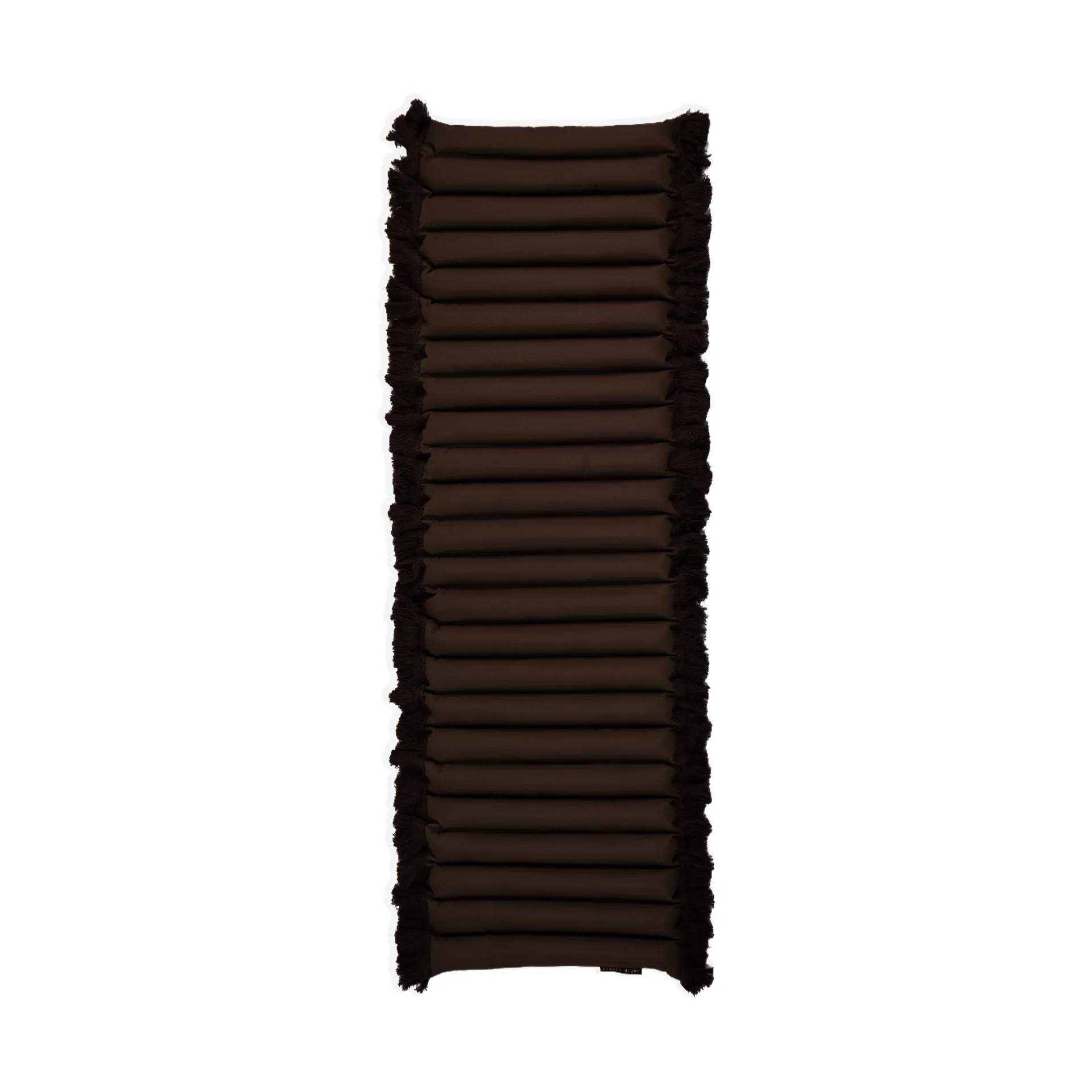 Garden Glory sittdyna med fransar, Brun, brun frans, 38x120 cm Garden Glory