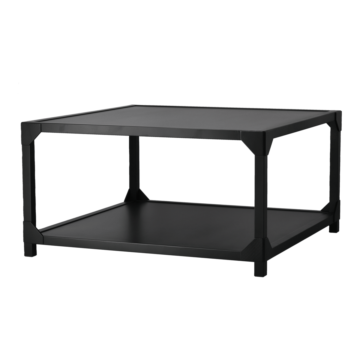 Gärsnäs Bleck Soffbord 75x75 cm fanér Bok-svart bets