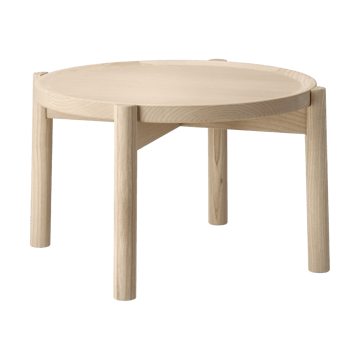 Elna soffbord - Ask-white-Ø40 cm - Gärsnäs