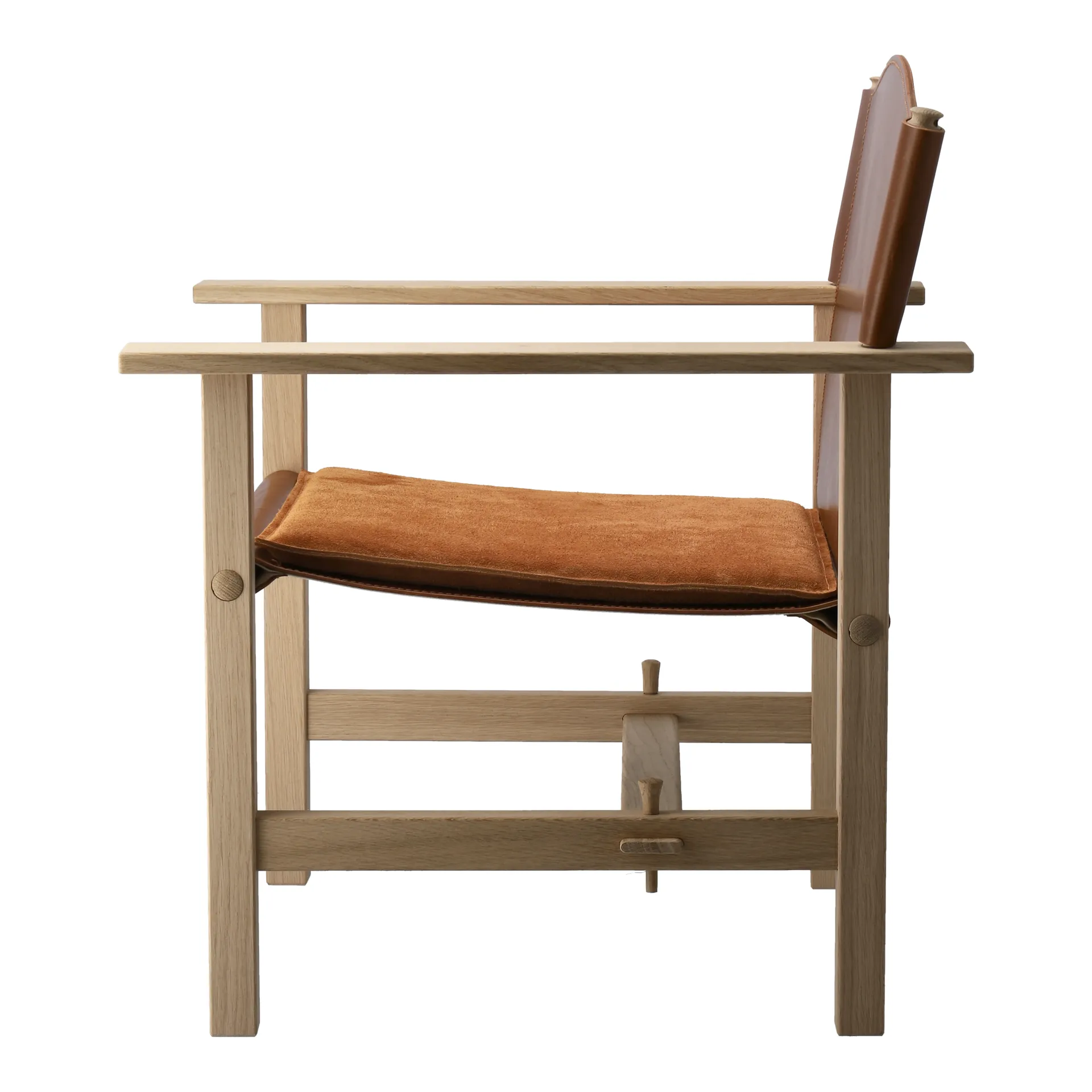 Ferdinand fåtölj, Ek-obehandl-tärnsjö läder cognac Gärsnäs