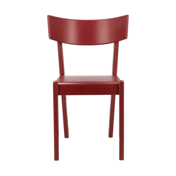 Tati stol - Bok fanerad sits-röd bets - Gärsnäs