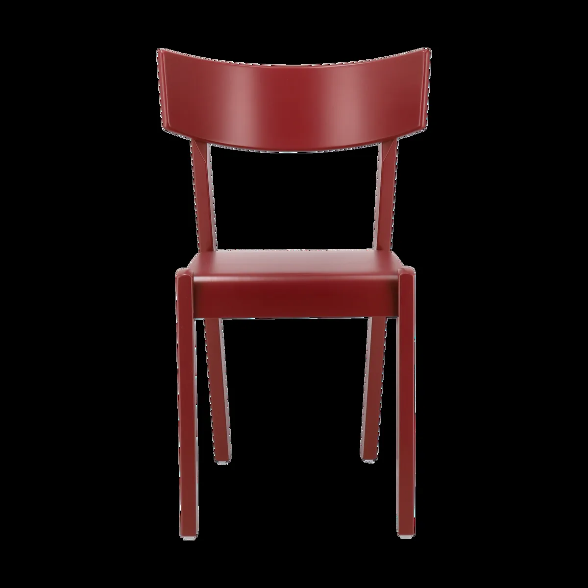 Gärsnäs Tati stol Bok fanerad sits-röd bets