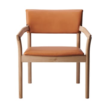 Vyn fåtölj klädd rygg och sits - Monocoat natural-Elmosoft 43283 - Gärsnäs