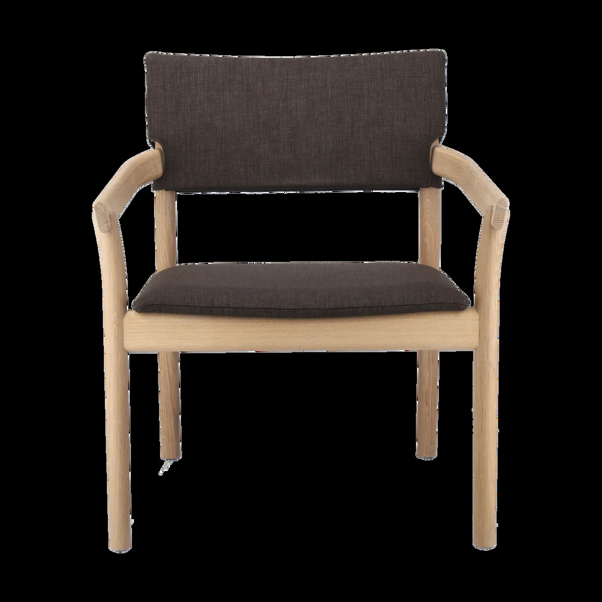 Gärsnäs Vyn fåtölj klädd rygg och sits Monocoat natural-Lido 46 mole