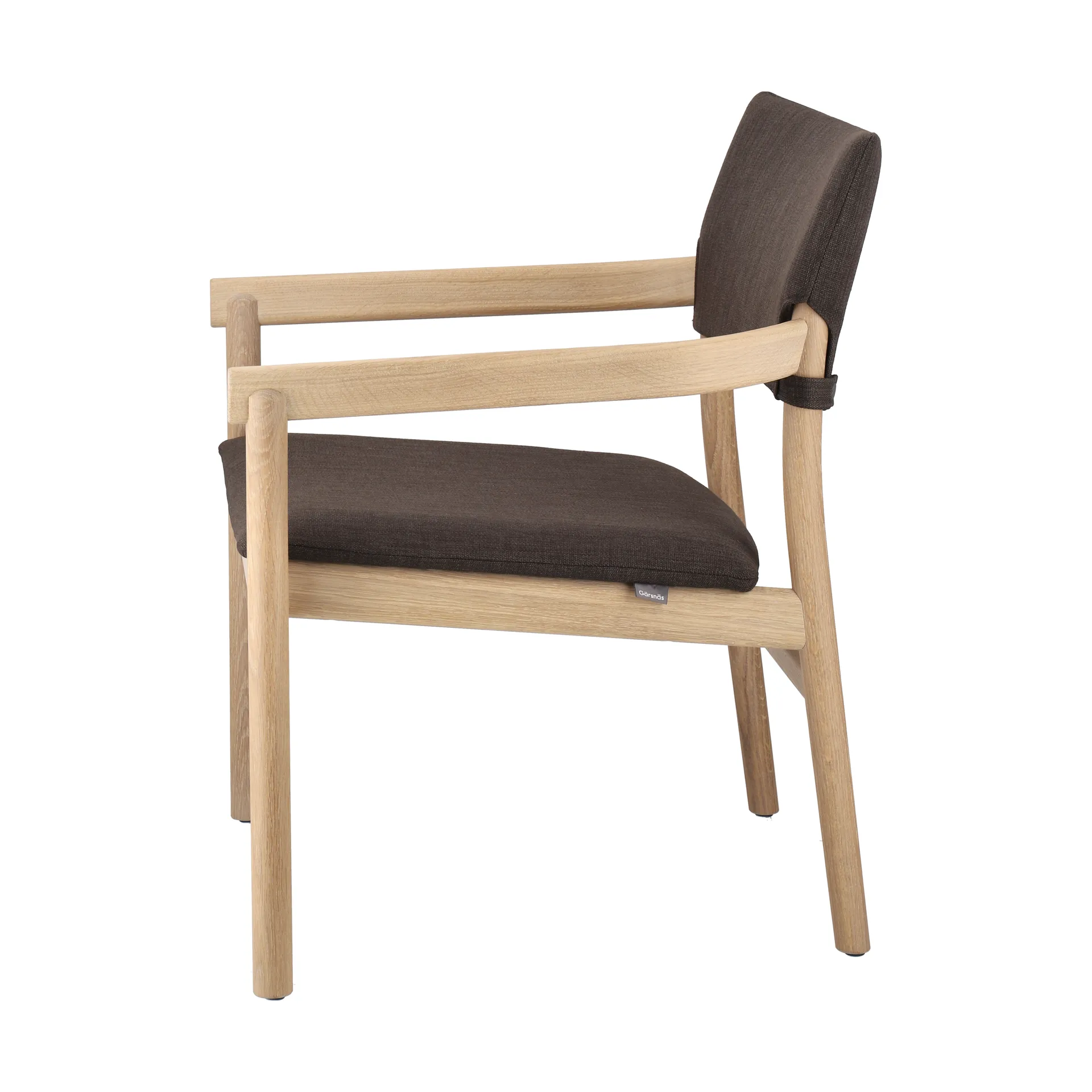 Vyn fåtölj klädd rygg och sits, Monocoat natural-Lido 46 mole Gärsnäs