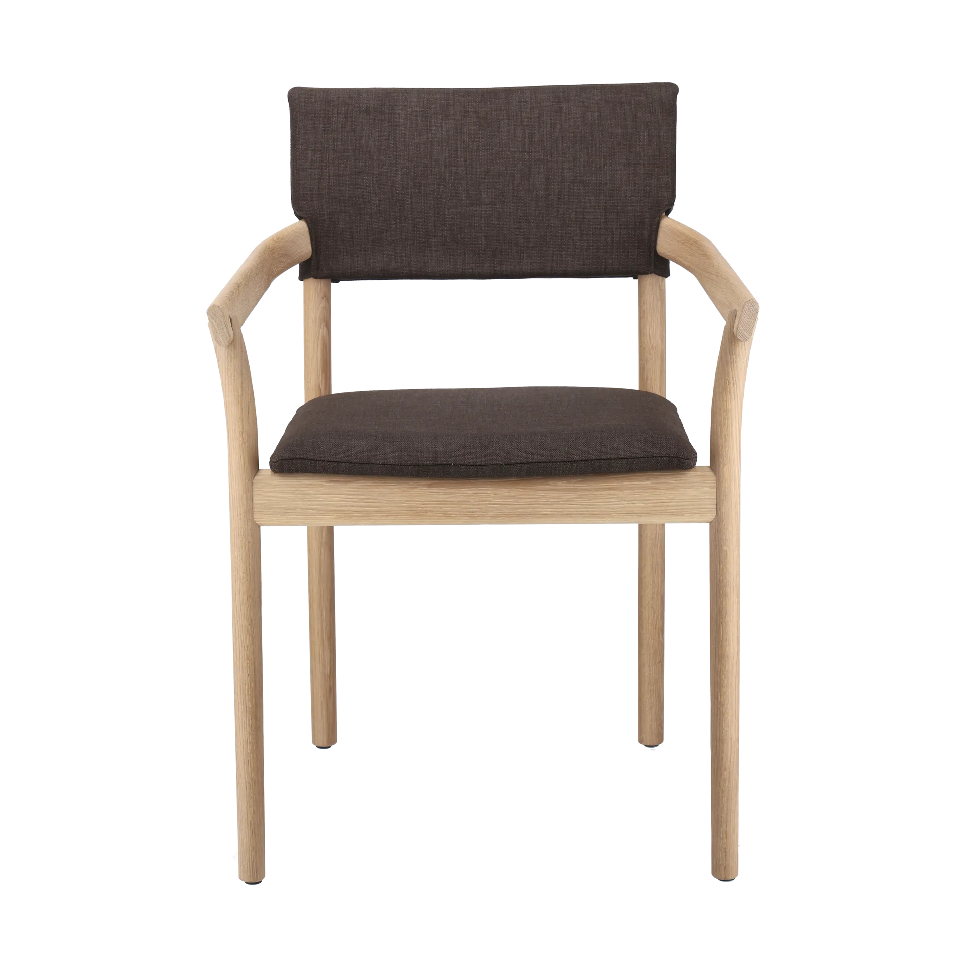 Vyn karmstol klädd rygg och sits, Monocoat natural-Lido 46 mole Gärsnäs