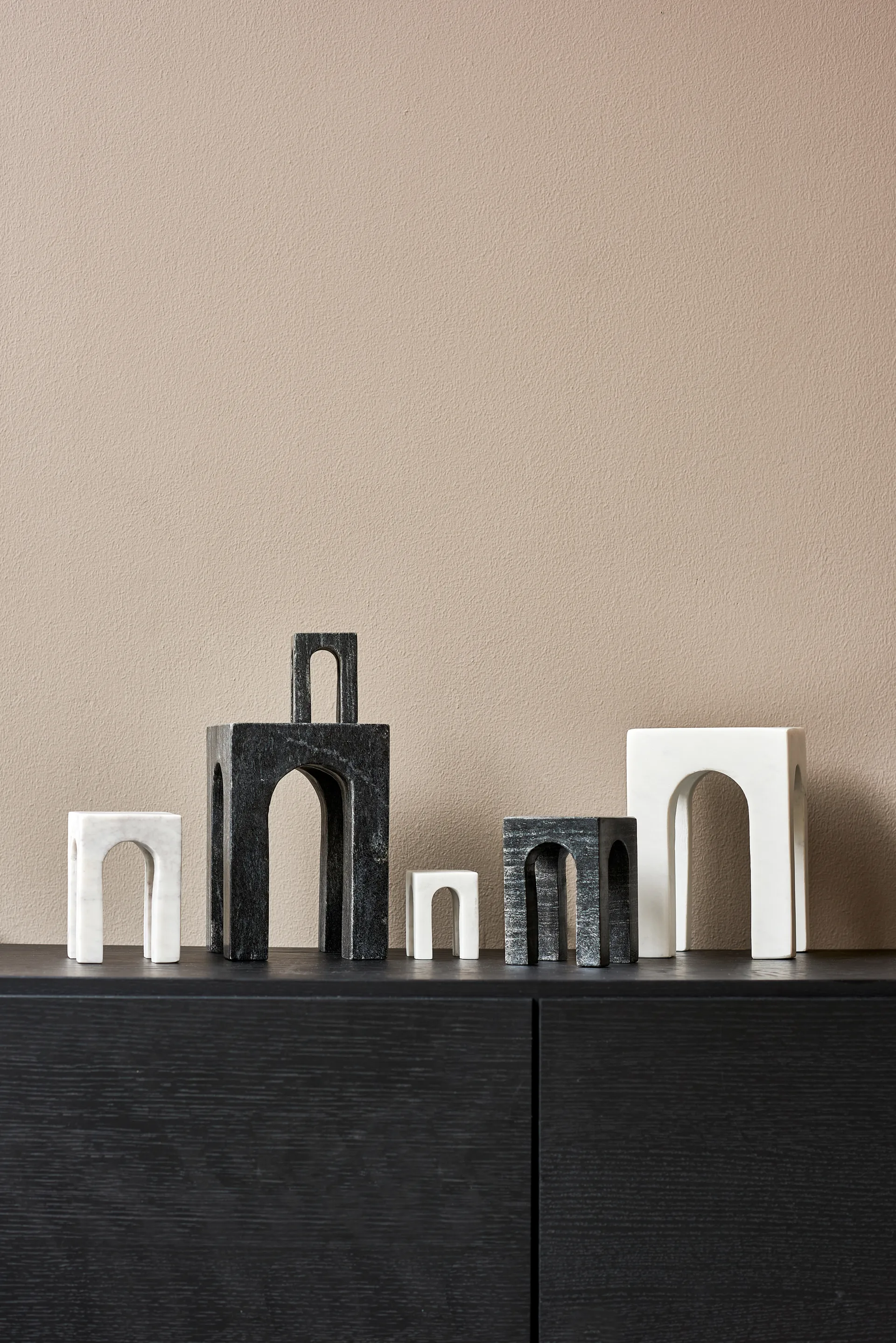 Arkis bokstöd 3 delar, Vit Gejst