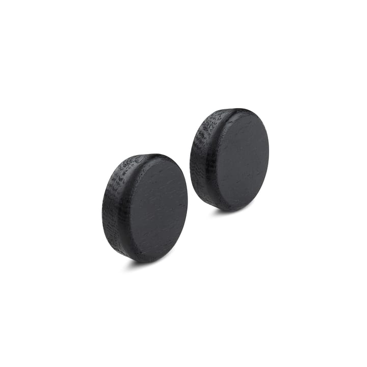 Flex Button knoppar till magnetlist 2-pack, Svartbetsad ek Gejst