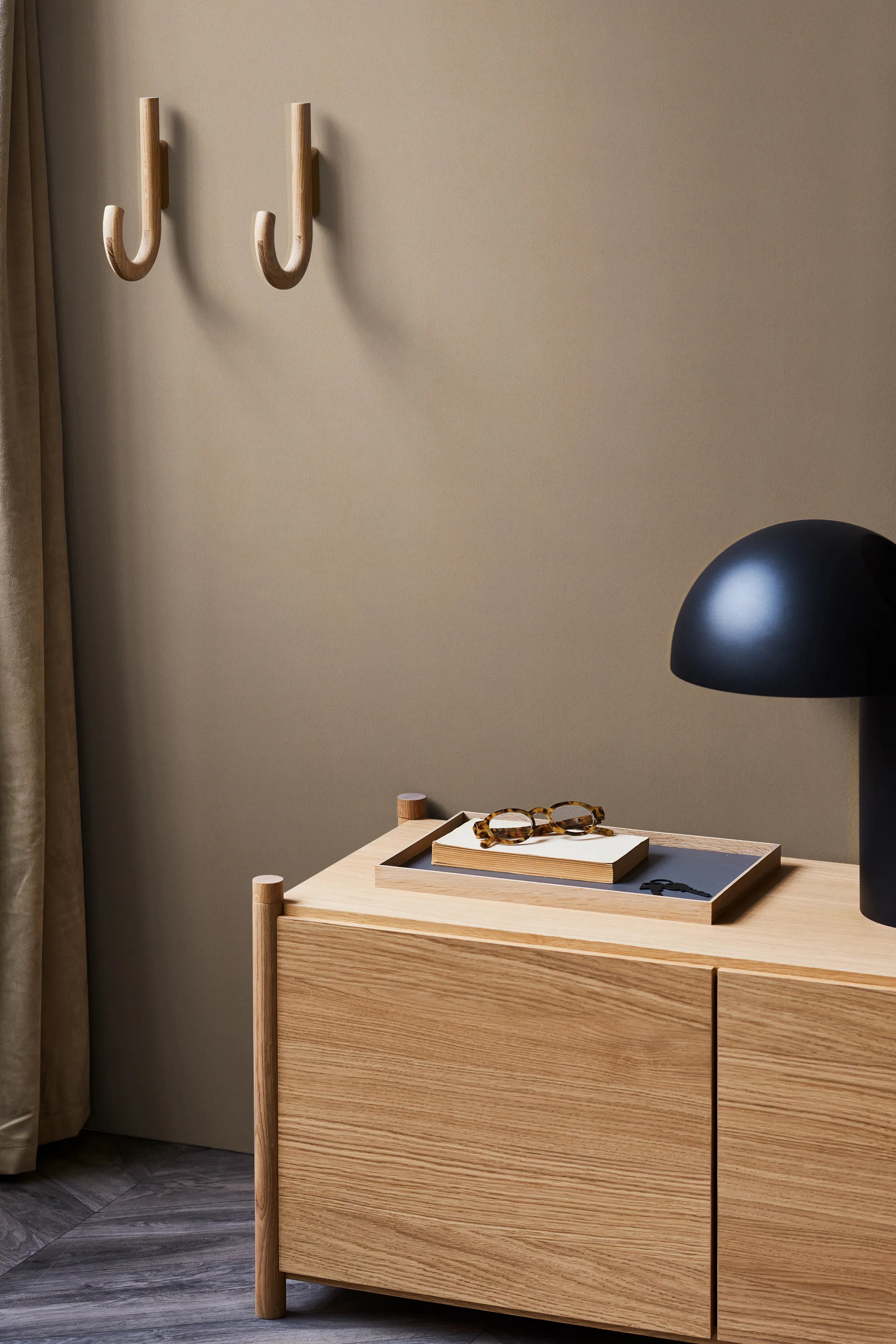 Hook krok 19 cm, Ek-mässing Gejst