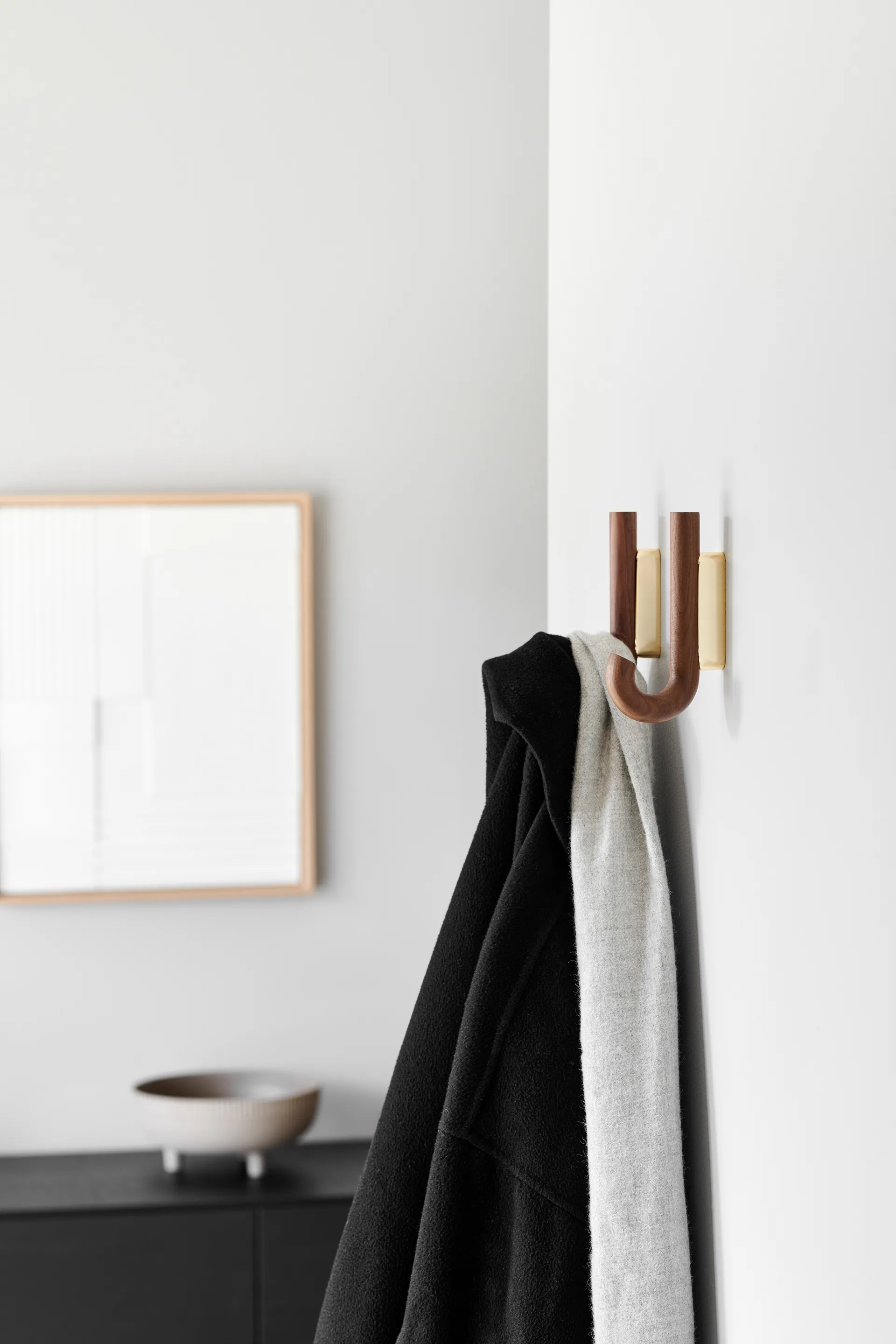 Hook krok mini 13,3 cm, Valnöt-mässing Gejst