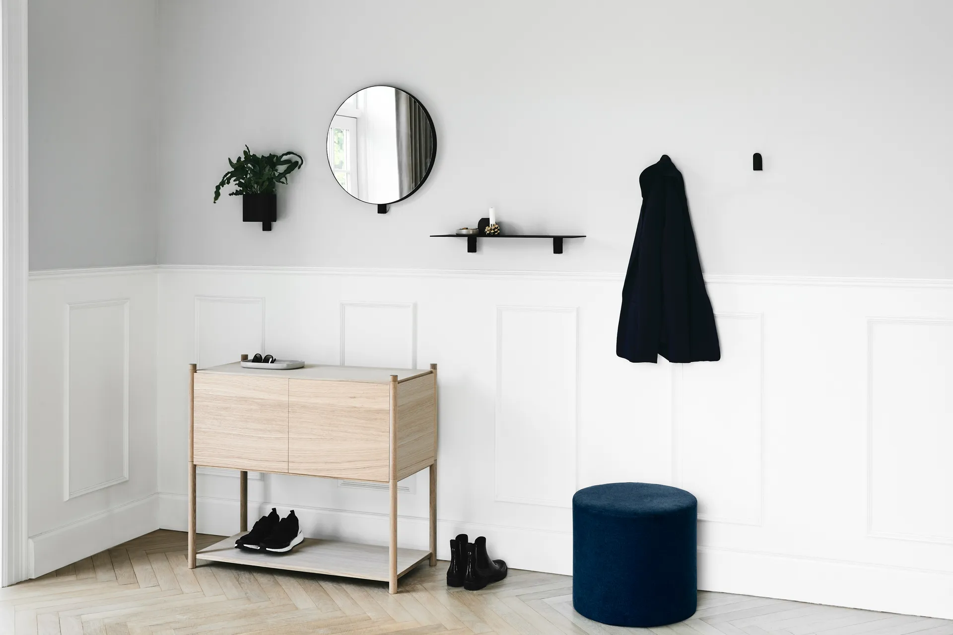 Kollage hylla 60 cm, Svart Gejst