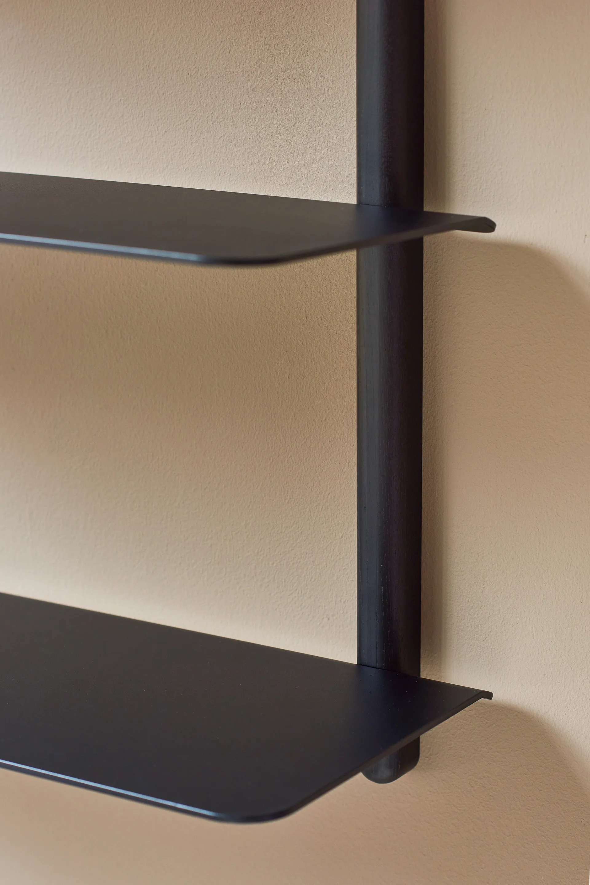 Nivo hylla A large, Svartbetsad ask-svart Gejst