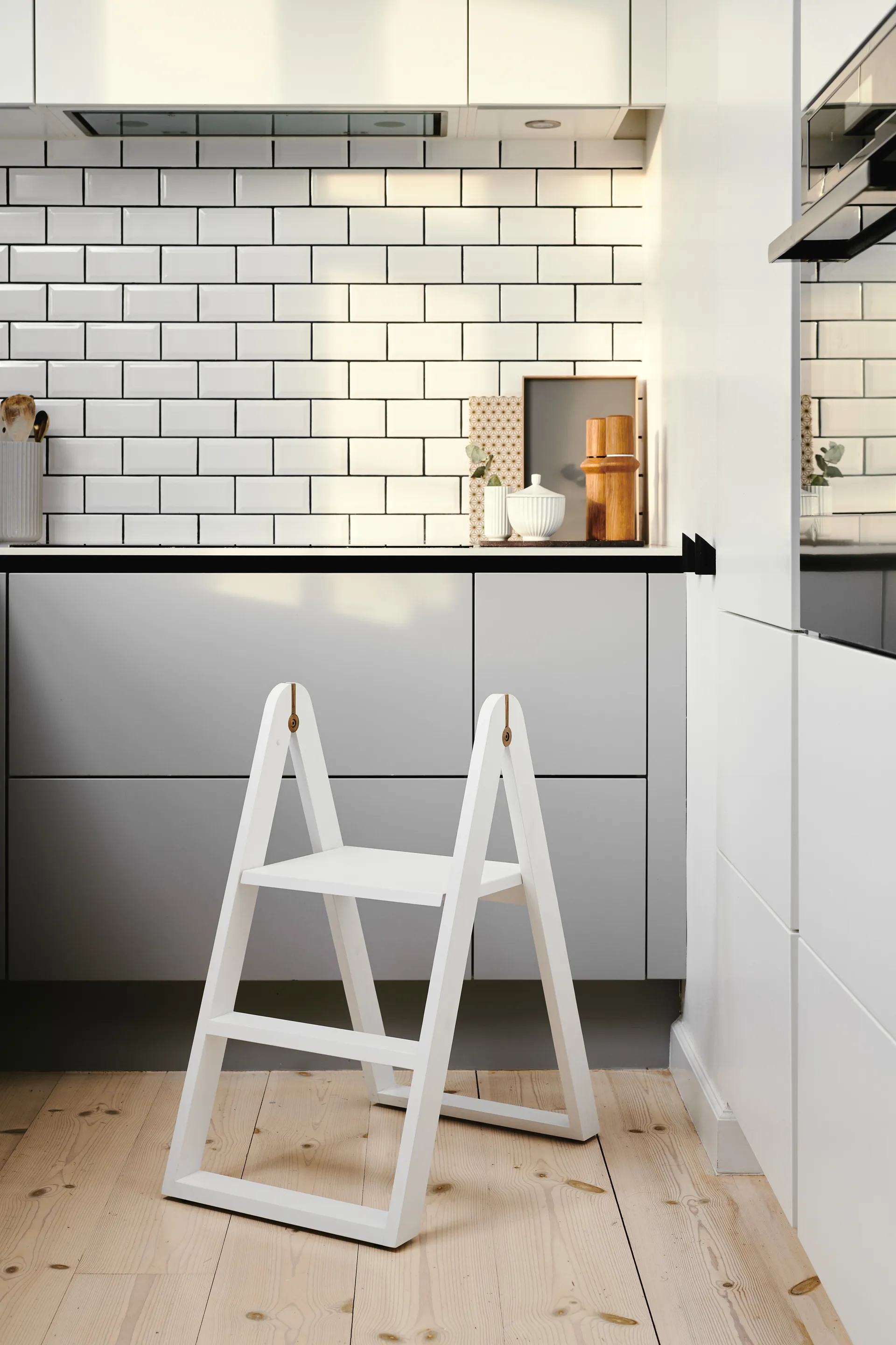 Reech stepladder stege, Vit Gejst