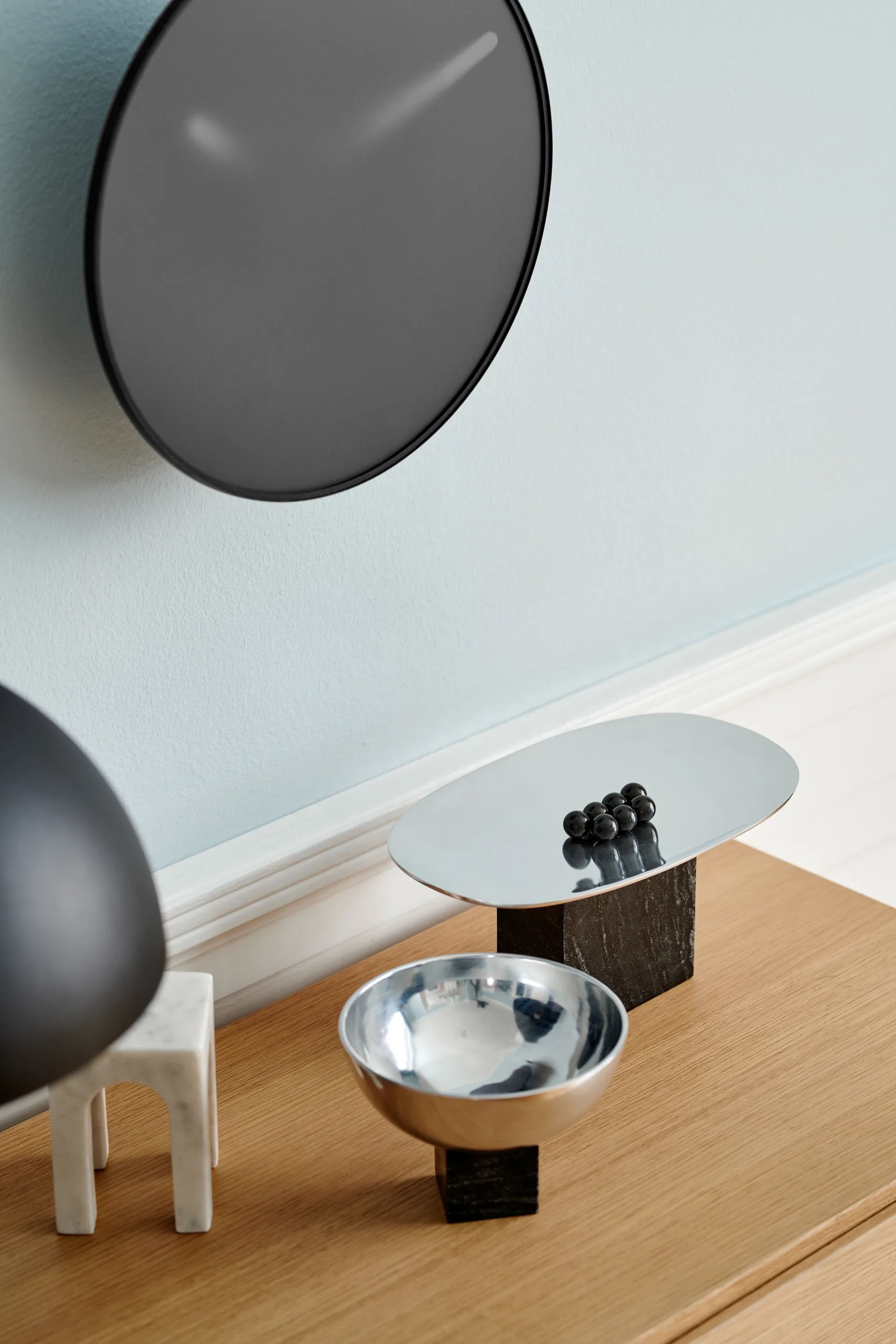 Sapoto bricka 15x25 cm, Silver Gejst