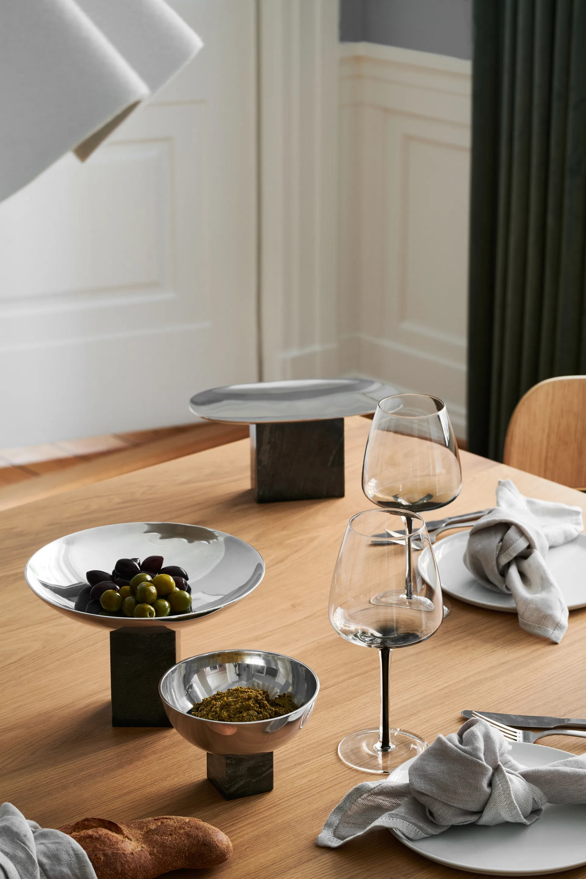 Sapoto bricka 15x25 cm, Silver Gejst