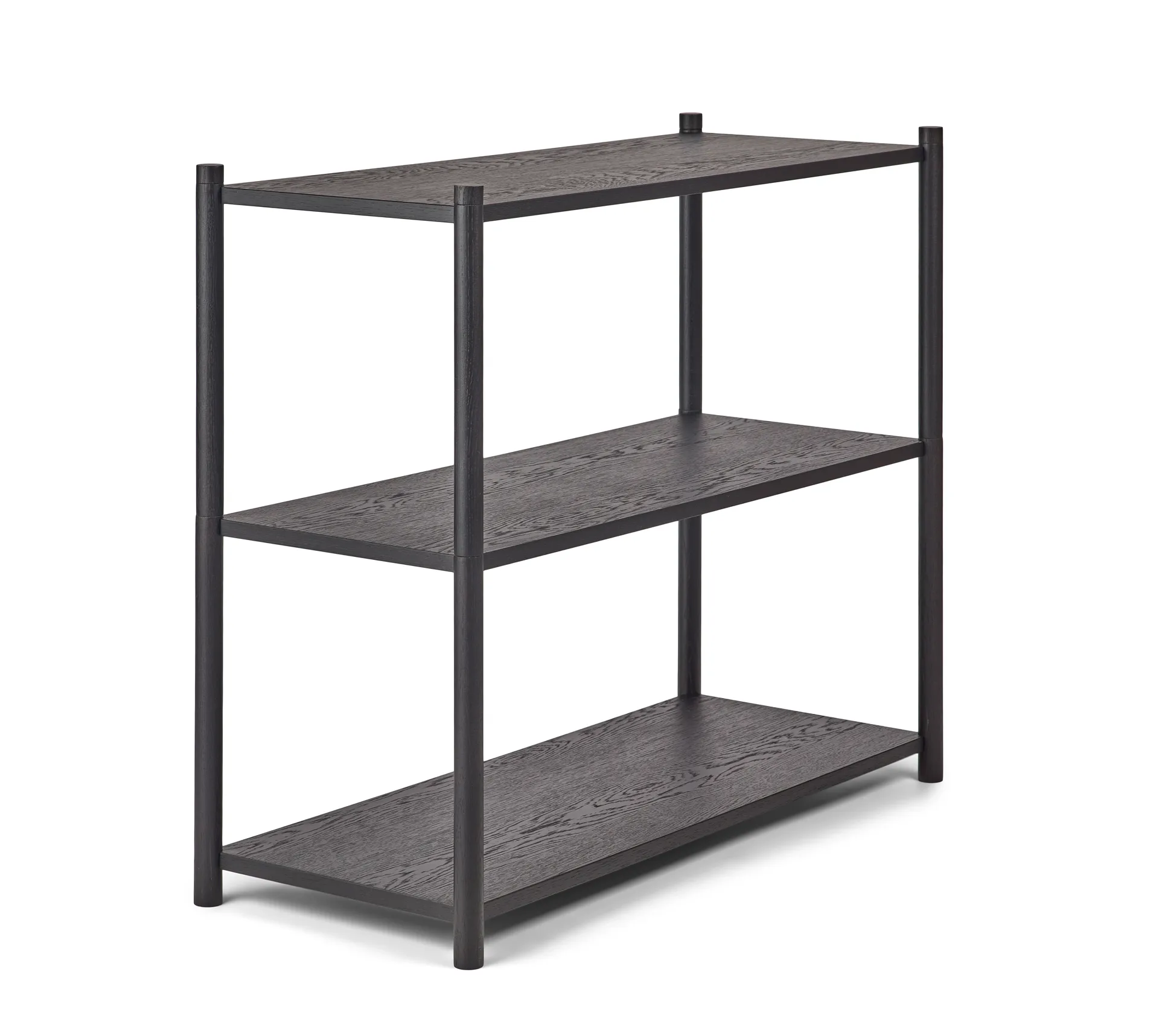 Sceene bookcase A, Svartbetsad ek Gejst