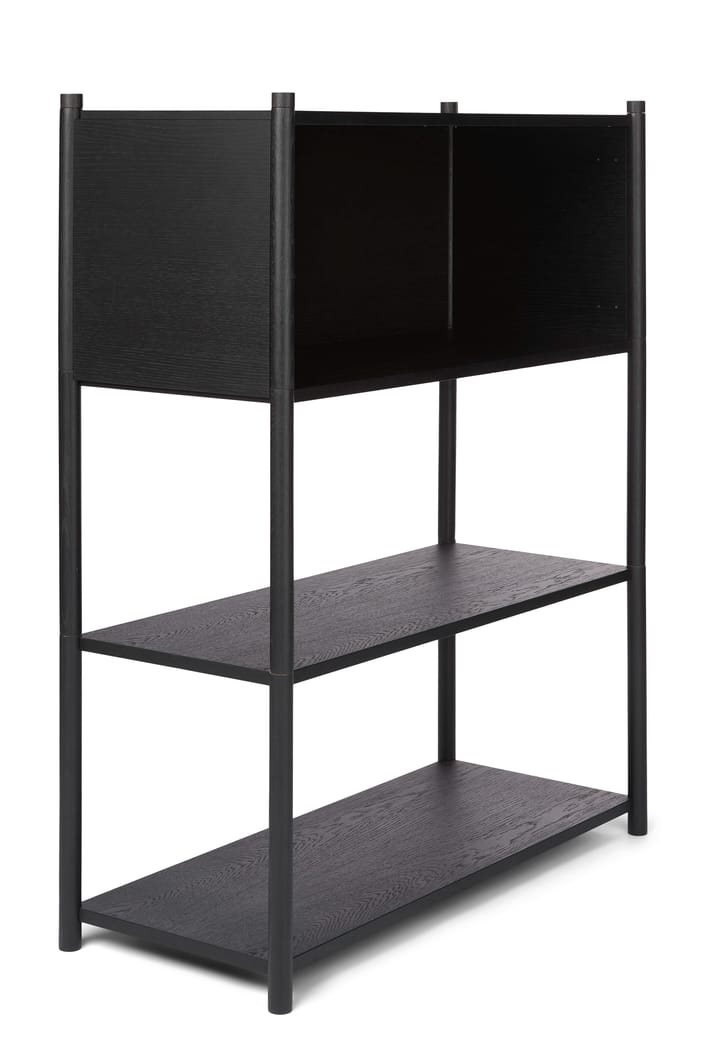 Sceene bookcase B - Svartbetsad ek - Gejst