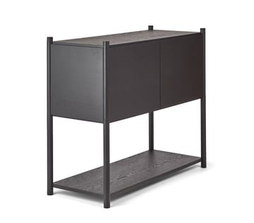 Sceene bookcase C - Svartbetsad ek - Gejst