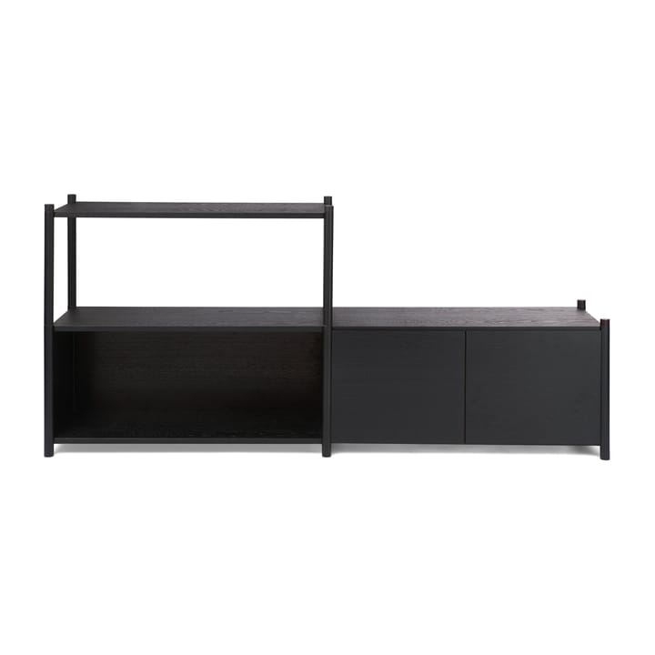 Sceene bookcase D - Svartbetsad ek - Gejst