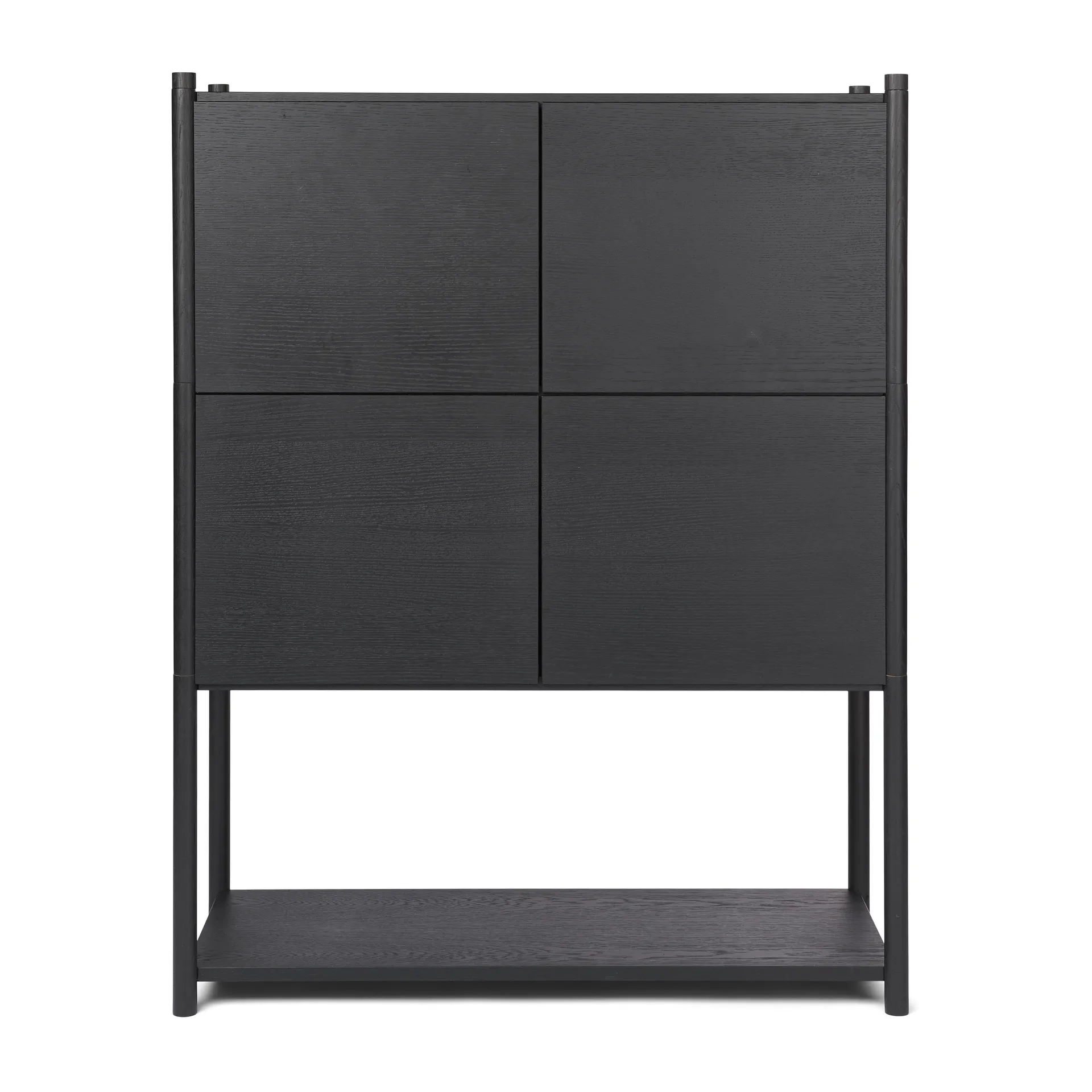 Sceene bookcase E, Svartbetsad ek Gejst