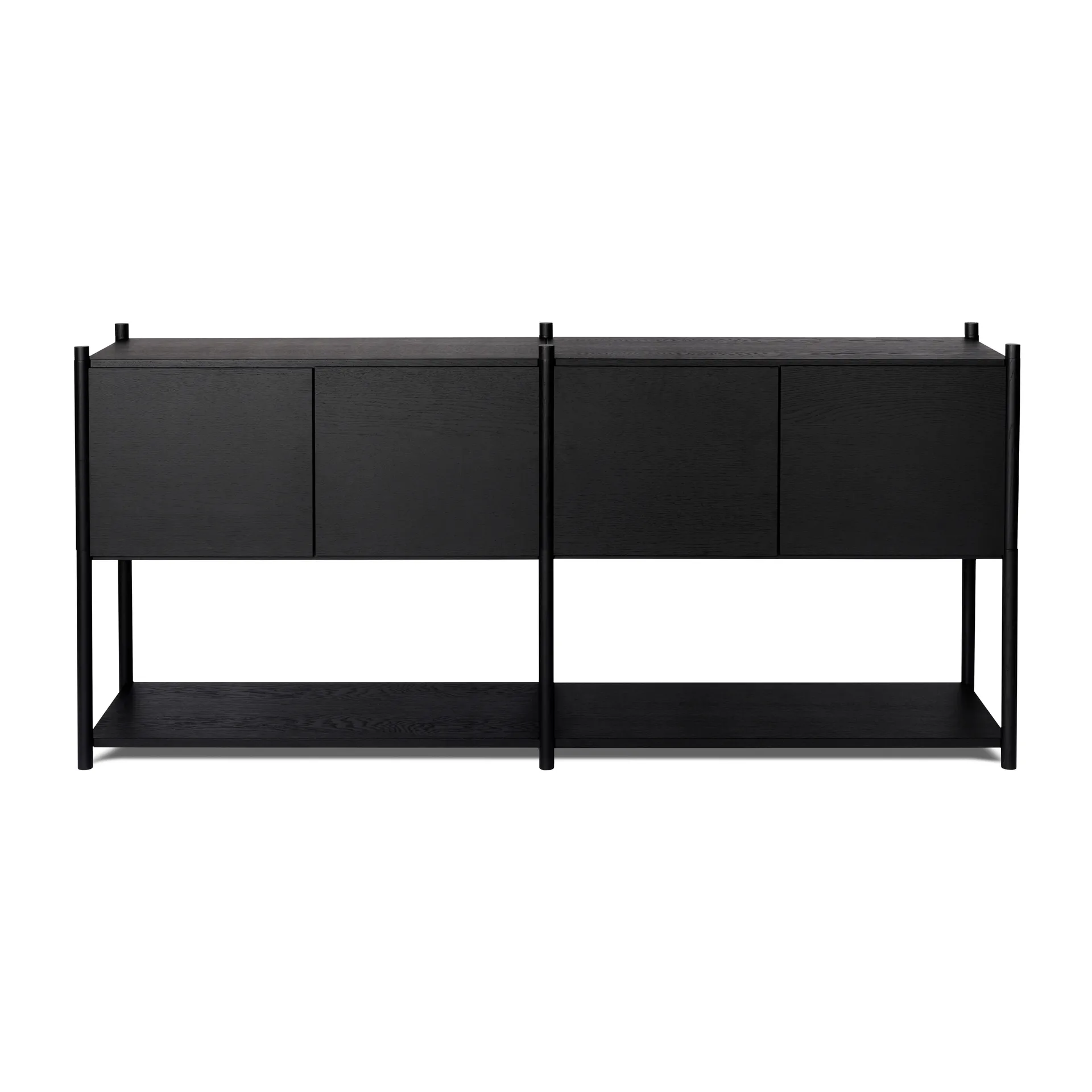 Sceene bookcase H, Svartbetsad ek Gejst