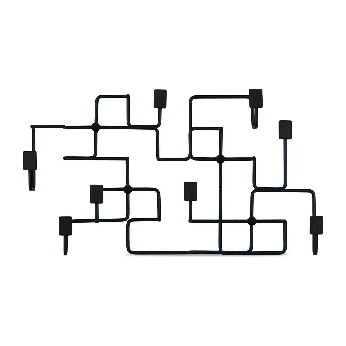 Gejst Underground klädhängare Svart-svartbetsad ek