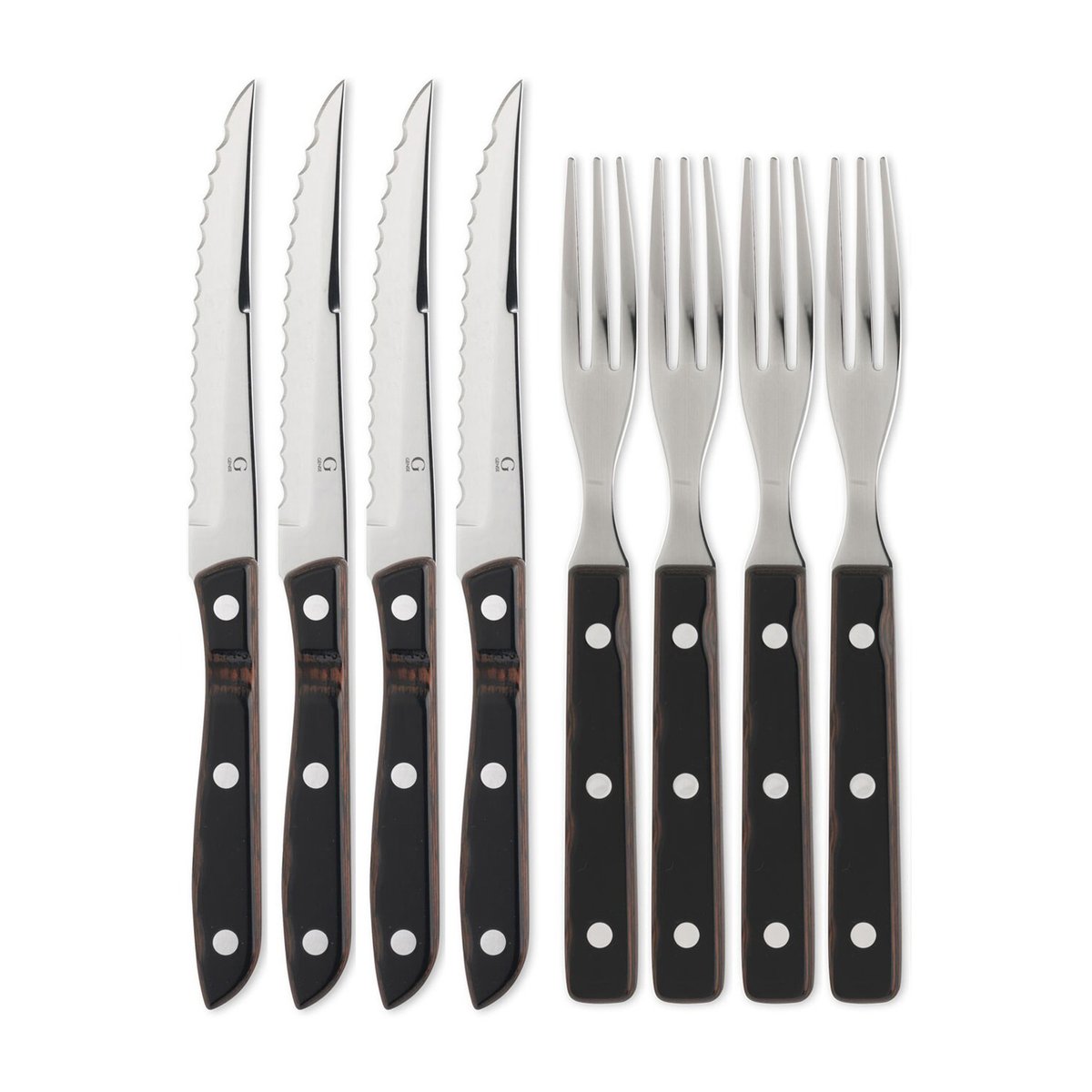Gense Old Farmer grillbestick 8 delar 8 delar | Skandinavisk Design | Grillbestick | Brun