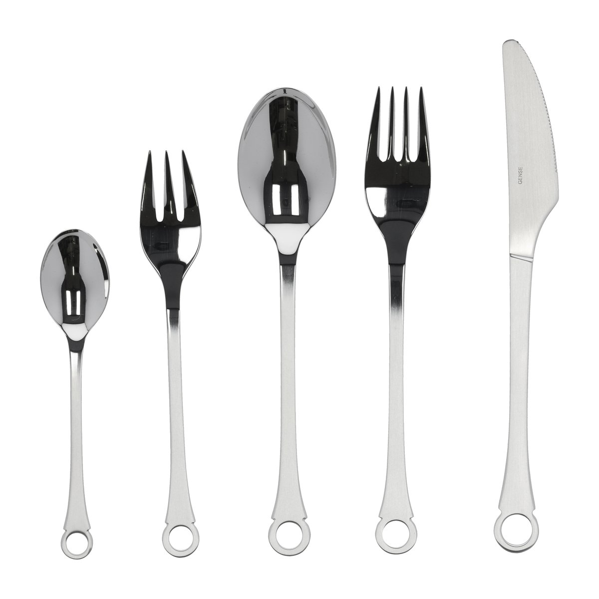 Gense Pantry bestickset 60 delar Rostfritt stål | Skandinavisk Design | Bestickset | Silverfärgad