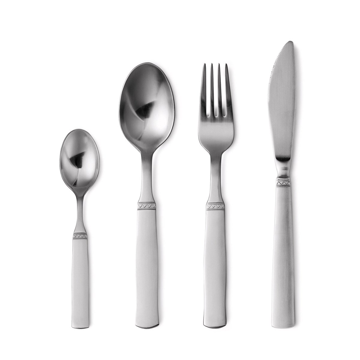 Gense Ranka bestickset rostfritt stål 16 delar | Skandinavisk Design | Bestickset | Silverfärgad