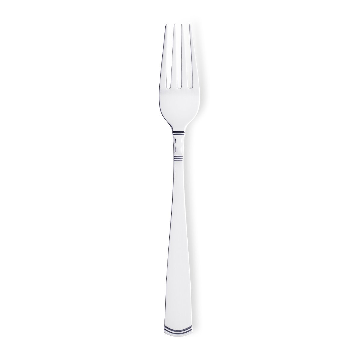 Gense Rosenholm bordsgaffel silver 18,1 cm | Skandinavisk Design | Matbestick | Silverfärgad