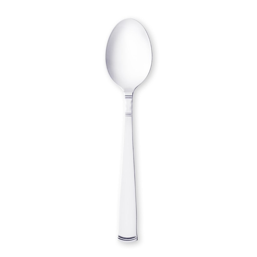 Gense Rosenholm efterrättssked silver 15 cm | Skandinavisk Design | Dessertbestick | Silverfärgad